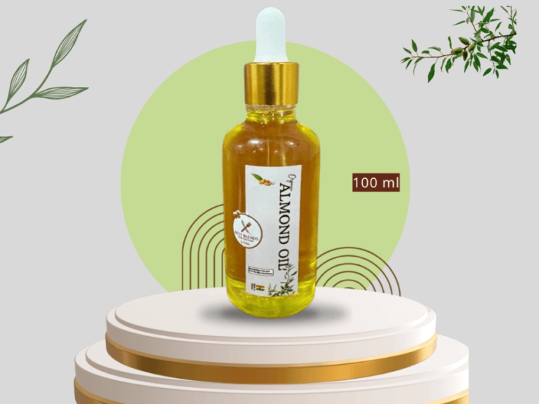 Shop 100ml Almond Oil in Kumasi, Ghana. Best Blends by Natasha provides 100% pure, cold-pressed almond oil rich in Vitamin E. Perfect for daily skincare and hair health. Locally made in Ghana with South Asian expertise.