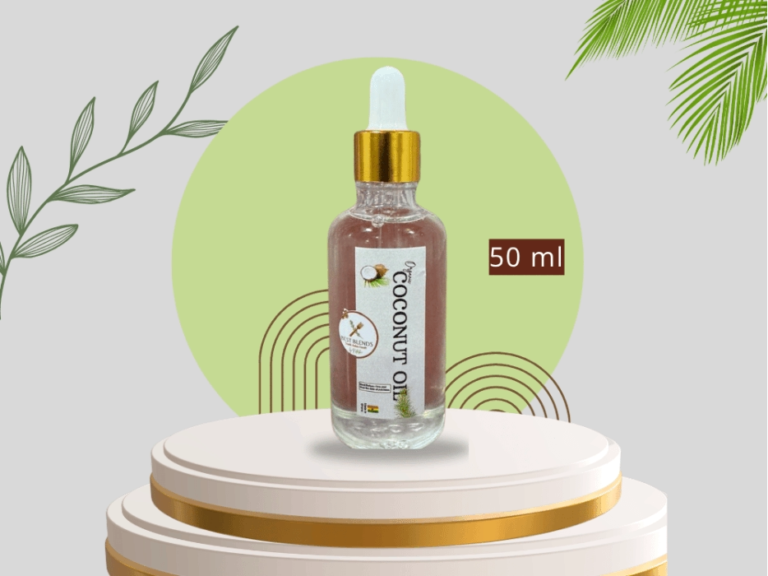 Buy 50ml Coconut Oil in Kumasi, Ghana. Best Blends by Natasha offers 100% natural, multi-purpose coconut oil for cooking, skincare, and hair. Small-batch production with South Asian roots in Kumasi.